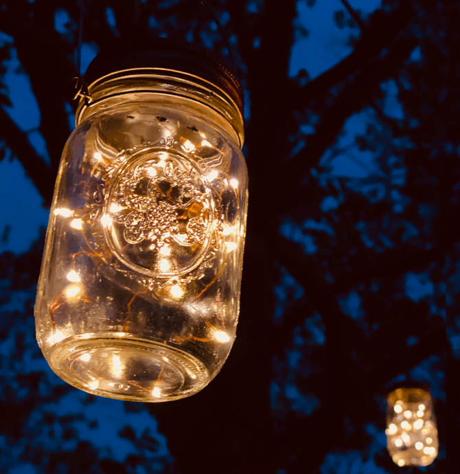 Ball Jar Solar Powered Lights